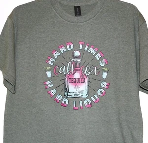 Camiseta Hard Times, Tequila, Gildan, Algodón Pesado, Transferencia DTF, Talla Mediana-tee20 - Imagen 1 de 3