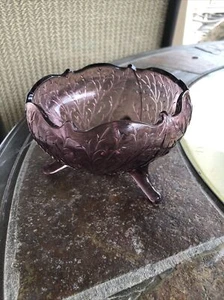 Mosser Glass 3-Footed Candy/Nut Bowl - Picture 1 of 11