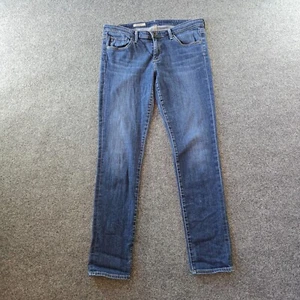 Adriano Goldschmied Jeans Women Size 31 Blue The Stevie Slim Straight Casual - Picture 1 of 10