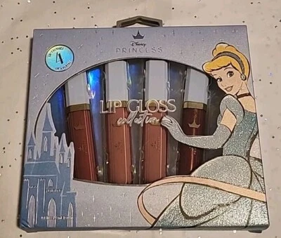 Disney Princess CINDERELLA - 4 Piece Lip Gloss Collection - Full Size/New In Box - Image 1 of 2