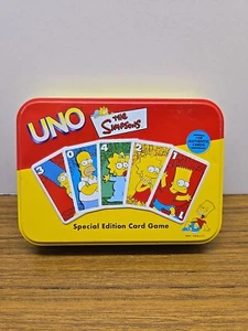 Vintage the SIMPSONS 2002 UNO Special Edition CARD GAME Collectors Tin Complete - Picture 1 of 4