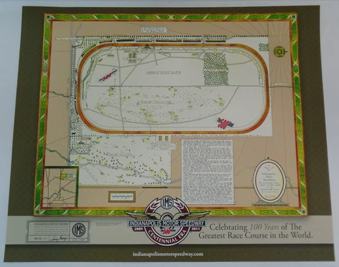 Poster 2009-2011 Centennial Era Celebrating 100 year Indianapolis Motor Speedway Cover