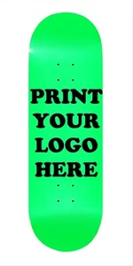 8,5x32,5 Grün Smaragd Skateboard DRUCKEN SIE IHR LOGO HIER Premium Ahornholz - Bild 1 von 3
