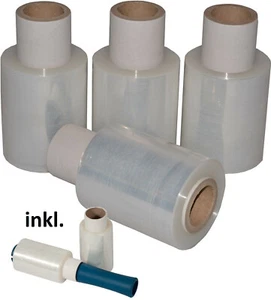 40 x Mini Rollen Stretchfolie + Abroller 23 my Transparent 150m - Bild 1 von 2