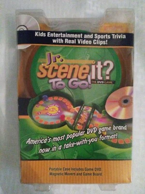Jr Scene It? To Go The DVD Game Portable Case Travel Kids Trivia Magnetic Pieces - Image 1 of 4