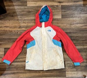 THE NORTH FACE Blue White Pink Girls Large Filles 14/16 Vintage Color Wave - Picture 1 of 16
