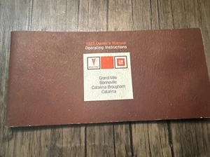 1972 PONTIAC FULLSIZE ORIGINAL BEDIENUNGSANLEITUNG - Bild 1 von 1