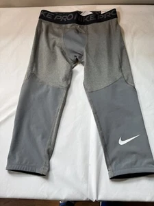 Nike Pro Compression 3/4 Tights Youth Boy Size Medium New - Picture 1 of 4