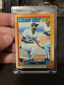 1990 topps frank thomas Partial Blackless error Authentic Rookie Card - Picture 1 of 23