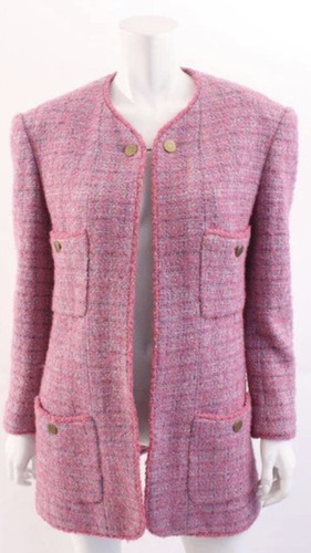 Splendido cappotto giacca tweed iconico Chanel originale taglia 36 come nuovo!
