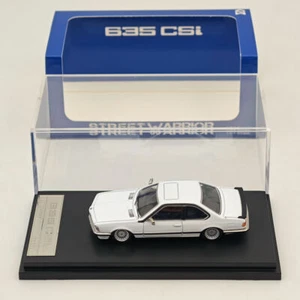 1/64 STREET WARRIOR BMW E24 6 Series 635 CSI White Diecast Models Car Collection - Picture 1 of 6