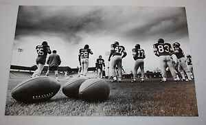 Vintage Original Press Photo Super Bowl XI Ahmad Rashad Stu Voigt Practice