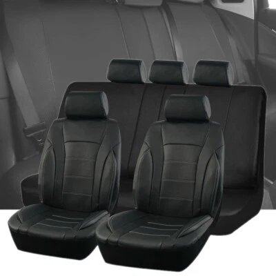 For Nissan Rogue 2014-2024 Car Seat Cover Leather Front Rear Full Set Protector — 第 1/4 张图片