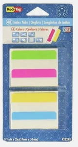 Redi-Tag 33248 beschreibbare abnehmbare Indexlaschen 2 x 0,69" Zoll 48 Laschen pro Packung (2F - Bild 1 von 3