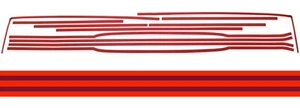 NEW Paint Break Body Stripe Kit Red-Dark Red 81-91 Suburban K5 Blazer Jimmy Grey - Picture 1 of 11