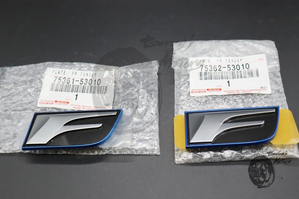 LEXUS genuine OEM FACTORY FENDER F SPORT EMBLEM SET 75361-53010 75362-53010 New - Image 1 of 4