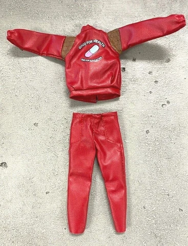 SU-AKMZ-SET: 1/12 Akira Kaneda style Biker Outfit for Mezco 6" Slim Body Cover
