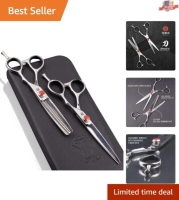 Conjunto de tesoura Tokko Katana Professional 6,5" - Aço japonês para barbeiros - Imagem 1 de 4