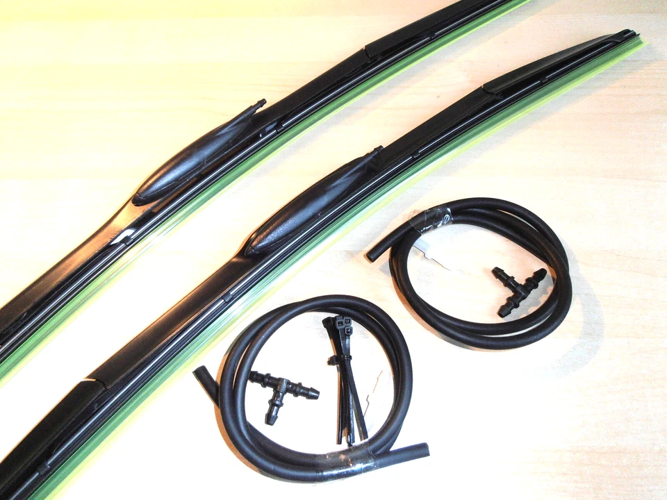 Alfa Gtv + Spider 93-05 Latest Design Wiper Blades With Washer Jets 21"x19" - Image 1 of 1