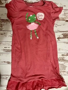Carter's Ballerina Frog Nightgown Nightshirt Girl M - Picture 1 of 3