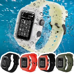 45mm 44mm 42mm Etui z paskiem do Apple Watch Series 9 8 7 6 SE Pasek Wodoodporny - Zdjęcie 1 z 43