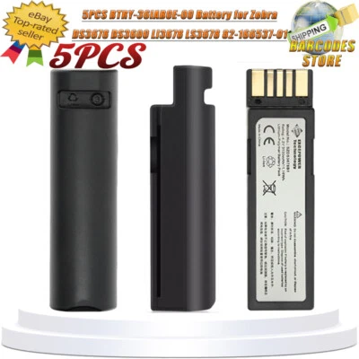 5PCS BTRY-36IAB0E-00 Battery for Zebra DS3678 DS3600 LI3678 LS3678 82-166537-01 - Image 1 of 4