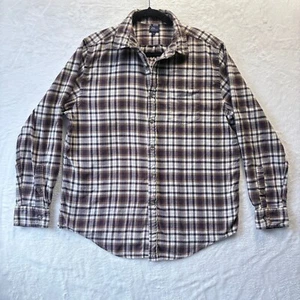 LL Bean Flanellhemd Herren Gr. Large braun kariert Baumwolle Seide Langarm Freizeit - Bild 1 von 11
