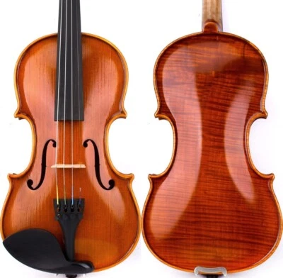 M20+ Pro Master Stradivari Style Violin 1/4 One Piece European Wood Sweet Tone - Image 1 of 4
