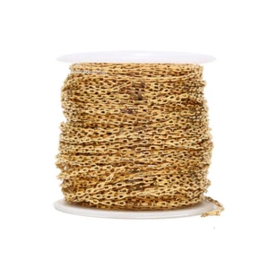 2 Meters Stainless Steel 2mm 2.5mm Paperclip Link Chains Necklace Jewelry Making - Picture 1 of 10
