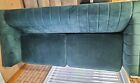 Sofa Emerald Green 2/3 Seater With Matching Cushions And Footstool Dfs