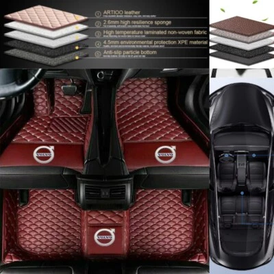 Car Floor Mats For Volvo XC40 XC60 XC70 XC90 Front Rear Waterproof Carpets Liner - Image 1 of 4