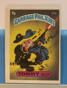 Tommy Gun 57a 1985 Topps Garbage Pail Kids Card GPK-OS2 *WHT BORDER In Sleeve - Bild 1 von 6