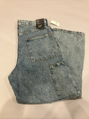 Gap Mens 33x30 Baggy Fit Jeans Blue Denim Jeans - Image 1 of 4