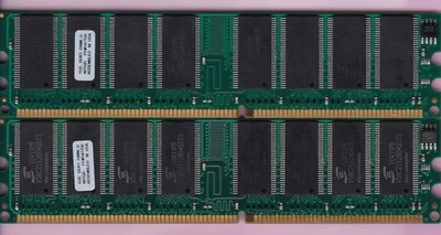 2GB 2x1GB PC-3200 PNY A0TQD PROMOS CHIPS DDR-400 DESKTOP MEMORY KIT DDR1 PC3200 - Image 1 of 2