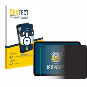 Blickschutz Folie für Apple iPad 10.9" 2022 (10. Gen.) Anti Spy Privacy Screen - Photo 1/7