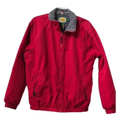 Cabelas GoreTex Jacket Mens Size LT Red Hooded Lined Winter Classic Zip - Image 1 of 4