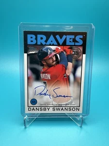 2021 Topps Baseball - Dansby Swanson - ‘86 Topps Auto 35th Anniversary #86A-DB - Picture 1 of 2