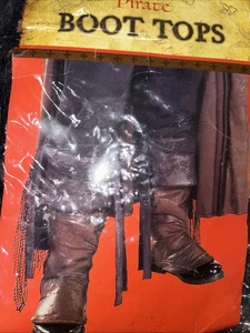 Piraten Stiefel Tops Verkleidung Halloween Erwachsene Kostüm Zubehör schwarz/braun - Bild 1 von 7