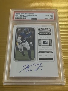 Biglietto 2022 Panini Contenders Kayvon Thibodeaux RC Rookie #145 Auto PSA 10 GEM - Foto 1 di 2