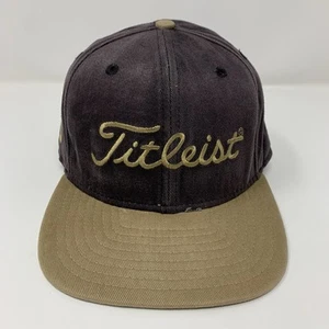 VTG Titleist FootJoy FJ New Era Hat Fitted Cap USA Made 2 Tone Brown 7 5/8 USA - Picture 1 of 6