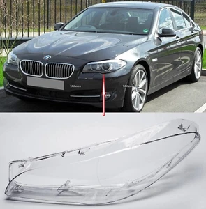 LEFT HEADLIGHT LAMP GLASS LENS COVER FOR BMW 5 SERIES F10 F11 2009-2011 - Picture 1 of 4
