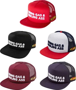 FMF Gass Men's Flat Bill Snapback Hat Mens - Picture 1 of 12