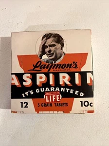 Vintage 1950’s Case Of (36) 3 Dozen Laymon’s Aspirin Tins NOS New Unopened - Picture 1 of 12