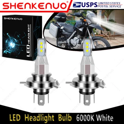Para BMW F650GS Dakar 2001-2007 9003 H4 Faros LED Bombillas 55W Alta Potencia Blanco Foto 1 de 4