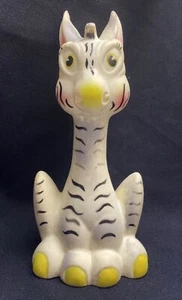 Vintage 1963 Formulette Rubber Blue Zebra Squeaky Toy 8 1/4” Tall Made In USA - Picture 1 of 9