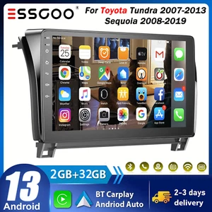 Apple CarPlay For Toyota Tundra 2007-2013 Sequoia Car Stereo Android Radio GPS - Picture 1 of 14