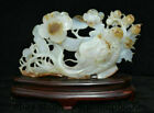 13.6" Boutique China Natural Agate Chalcedony Feng Shui God of Longevity Statue