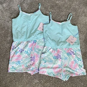 Twin Set of 2 More Than Magic Girls size 4/5 AND 6/6X Sleeveless Romper Shorts - Picture 1 of 4