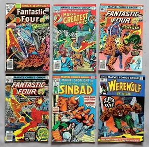 6x Marvel Comics Fantastic Four Sinbad Werewolf US Comics 1970s #A-838 - Picture 1 of 12