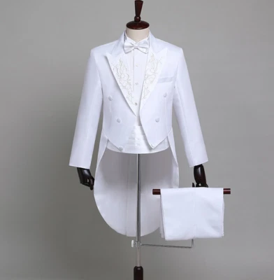 Elegante Para Hombres Formal Boda Esmoquin Chaquetas Cola Abrigos Blazers Fiesta TRAJE Y PANTALONES # Foto 1 de 4